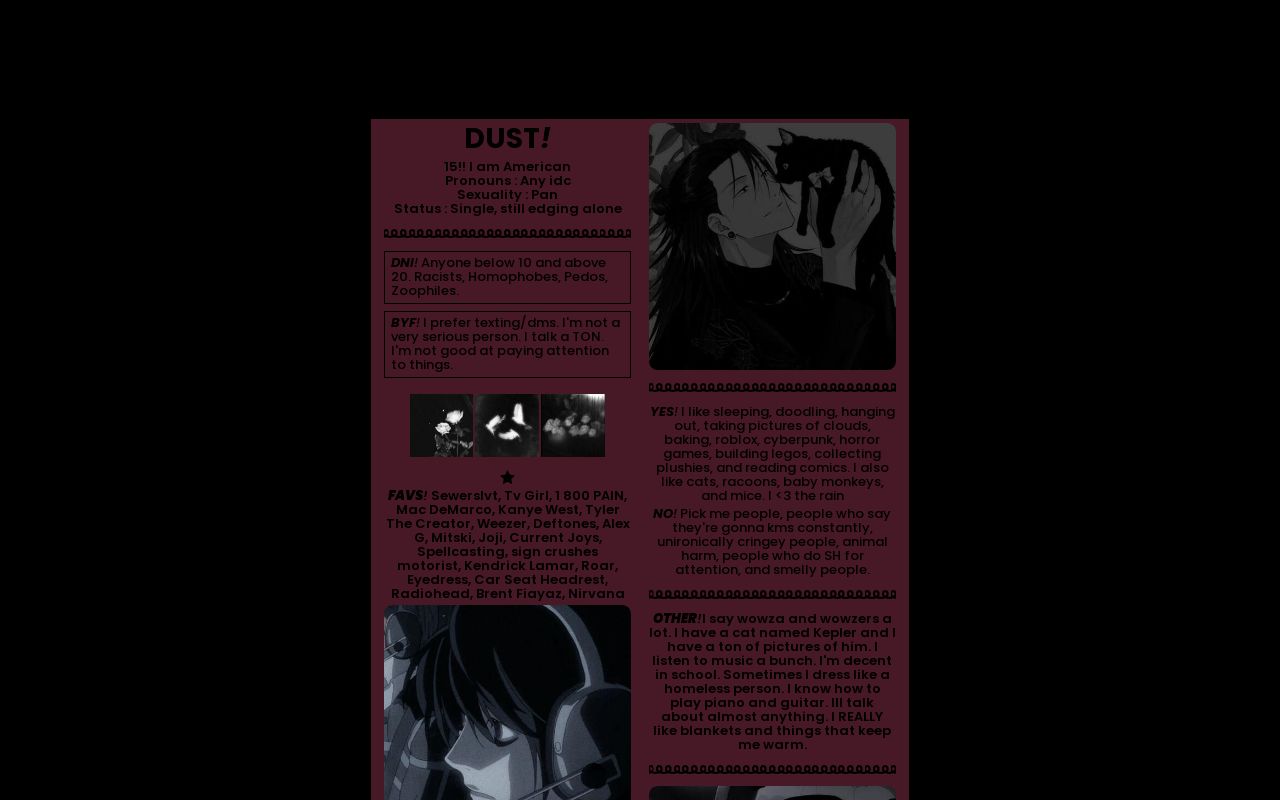 Carrd profile picture for @dusted